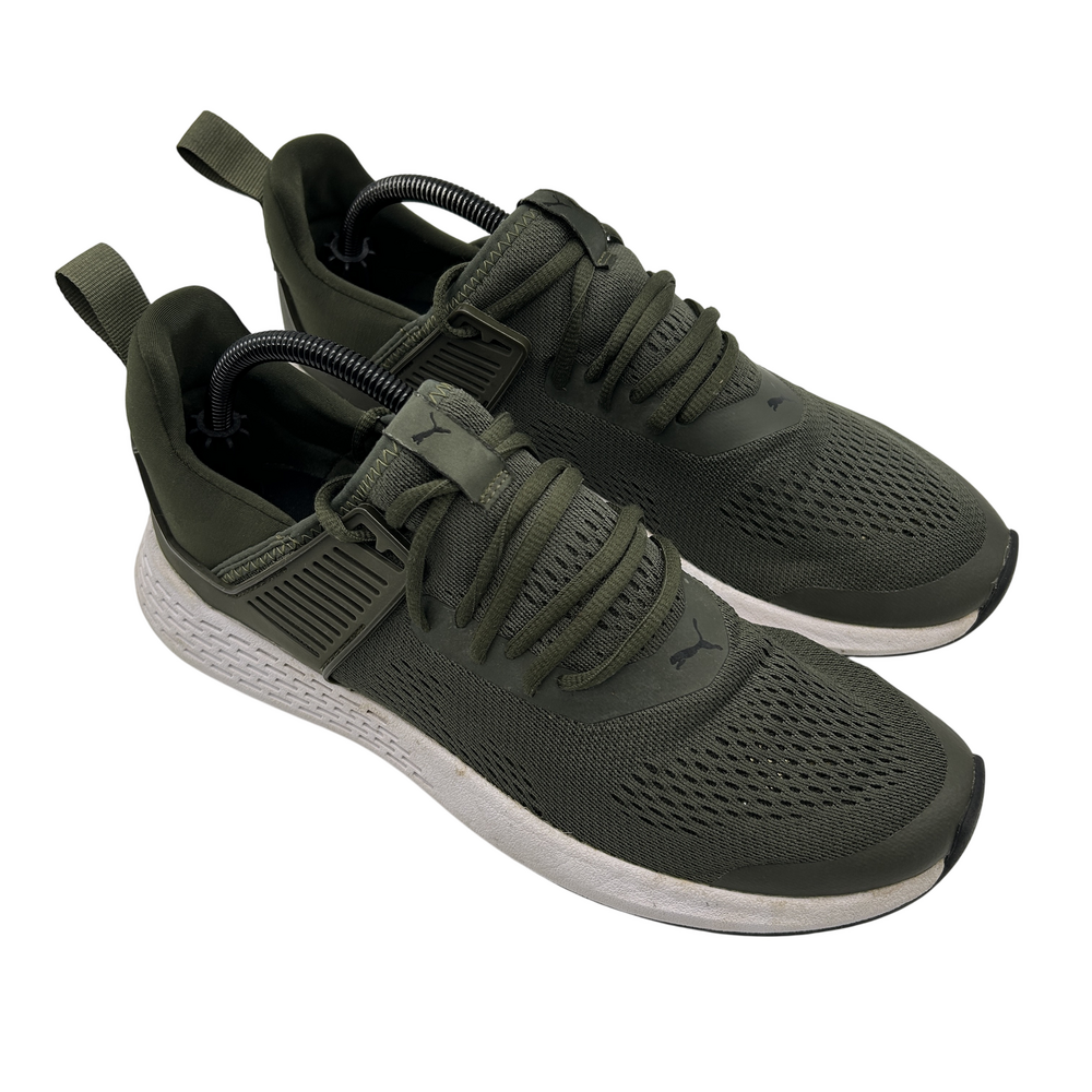 PUMA NRGY Shoes Mens Sz 10.5 Green Low Top Athletic Sneakers 367534 05 2018